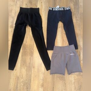 Gymshark  Bottoms Set - Black and Gray